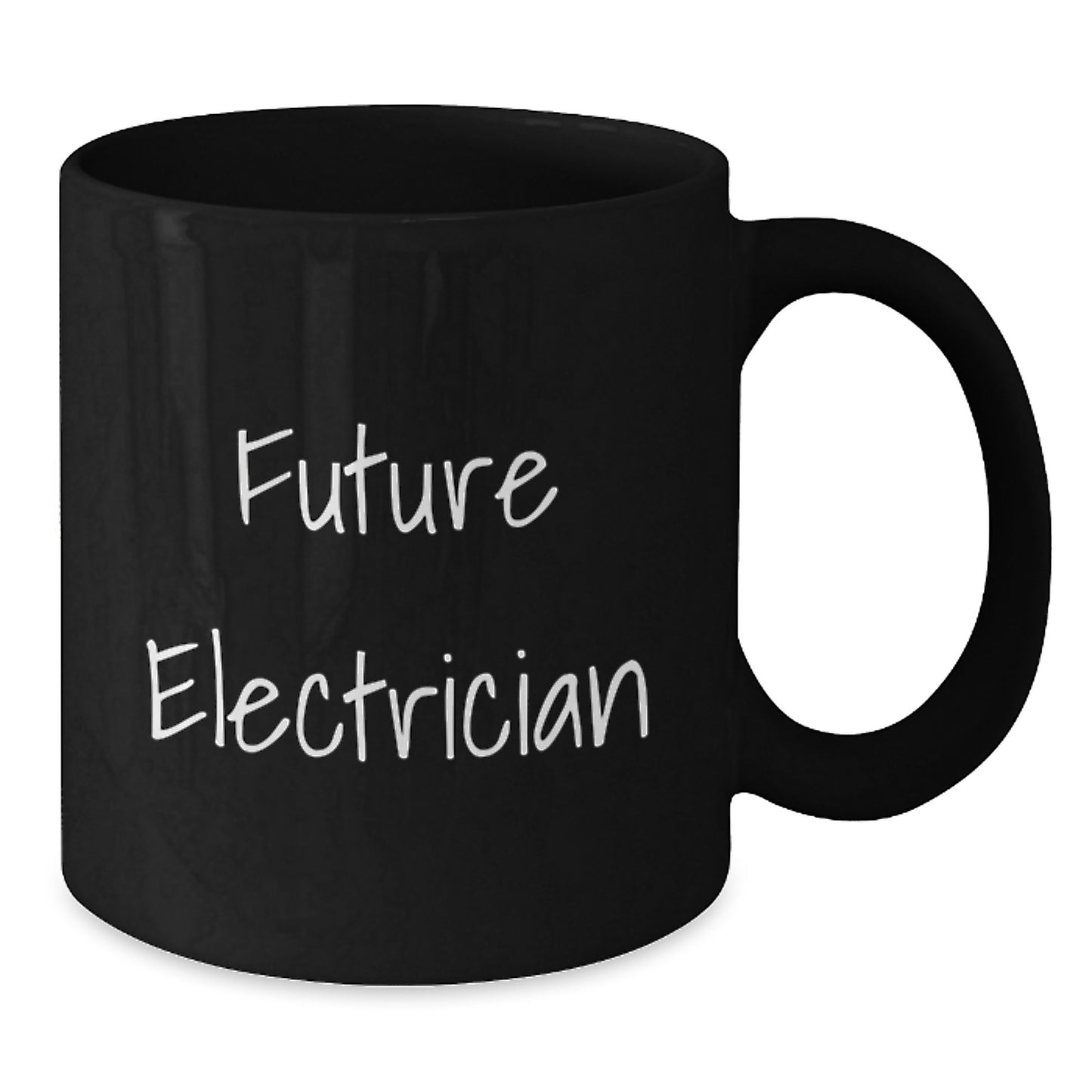 Funny Future Electrician Gifts from Family, Black Coffee Mug for Electrician, Inspirational Quote - Additional