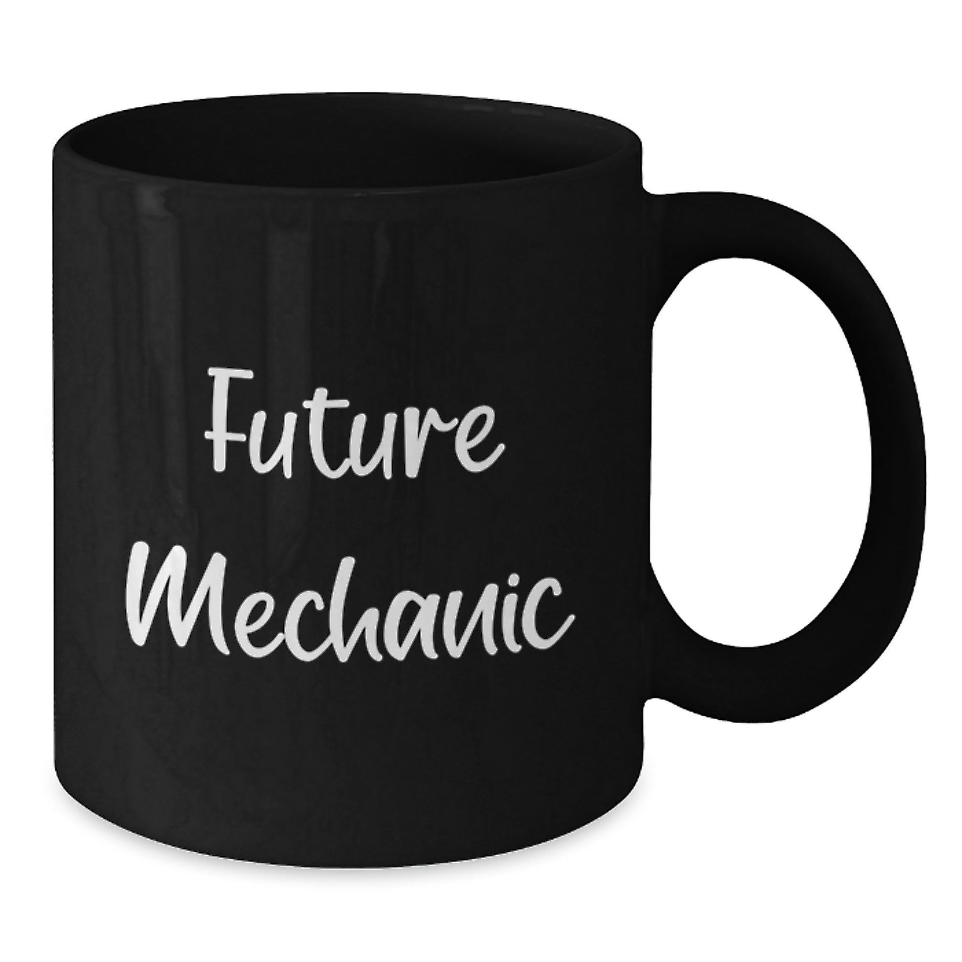 Funny Future Mechanic Black Coffee Mugs, Gifts for Mechanic Friends, Christmas Unique Presents, 'Future Mechanic' Quote, Black Coffee Mug, Mechanic Gifts - Additional
