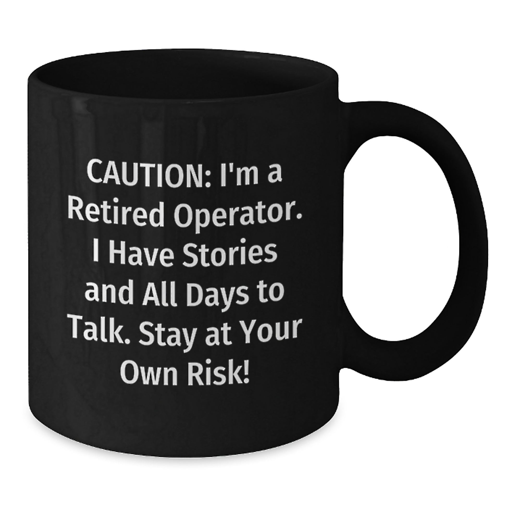 Funny Operator Gift Ideas: Operator Black Coffee Mug with Caution Quote, Gifts from Friends, Gifts for Operator, Birthday Unique Gifts - Additional