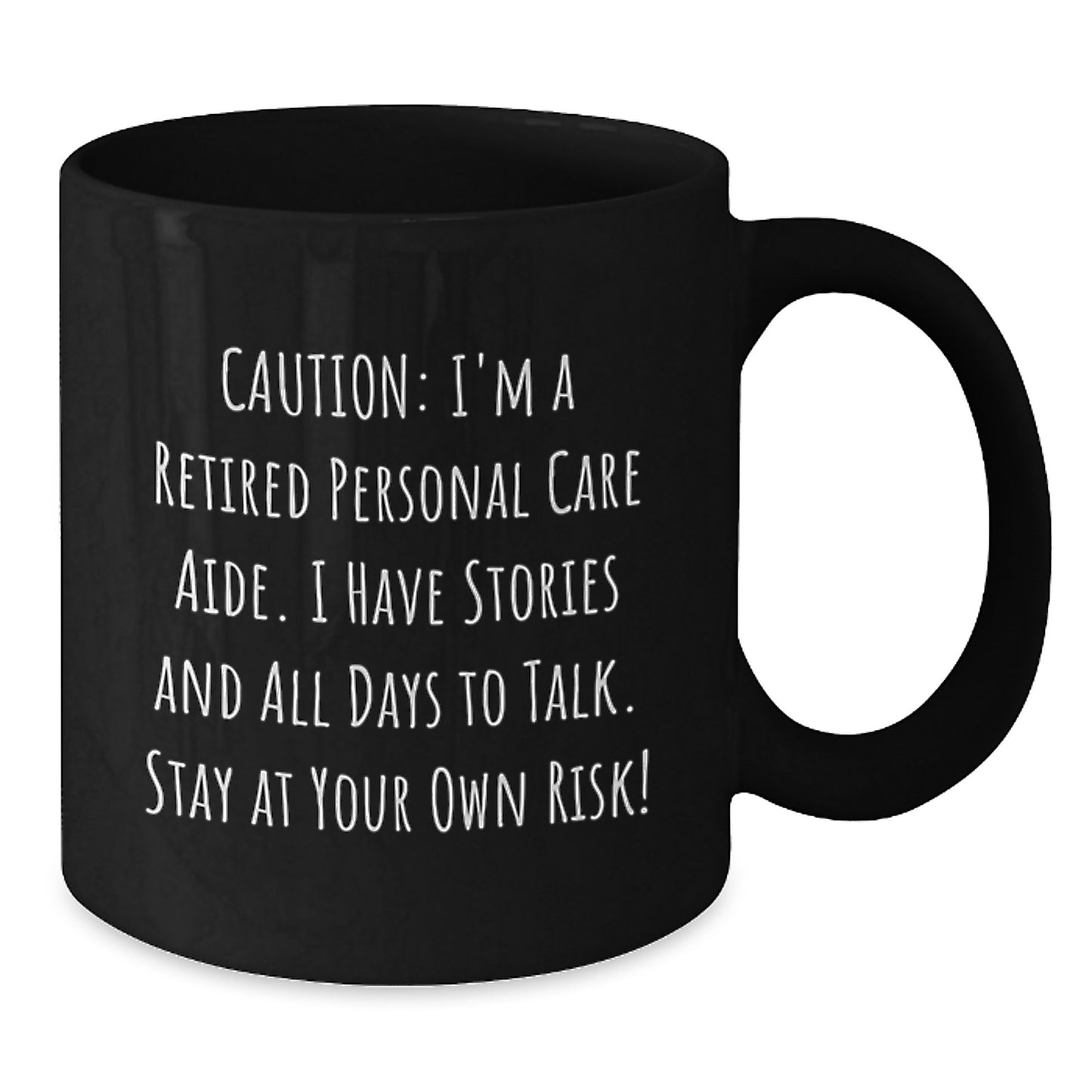 Funny Quote Gifts from Family for Personal Care Aide Black Coffee Mugs, Christmas Unique Mugs for Personal Care Aide Men, Personal Care Aide Women, Friends and Coworkers - Additional