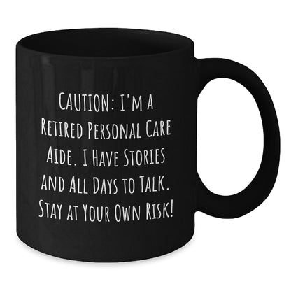 Funny Quote Gifts from Family for Personal Care Aide Black Coffee Mugs, Christmas Unique Mugs for Personal Care Aide Men, Personal Care Aide Women, Friends and Coworkers - Additional