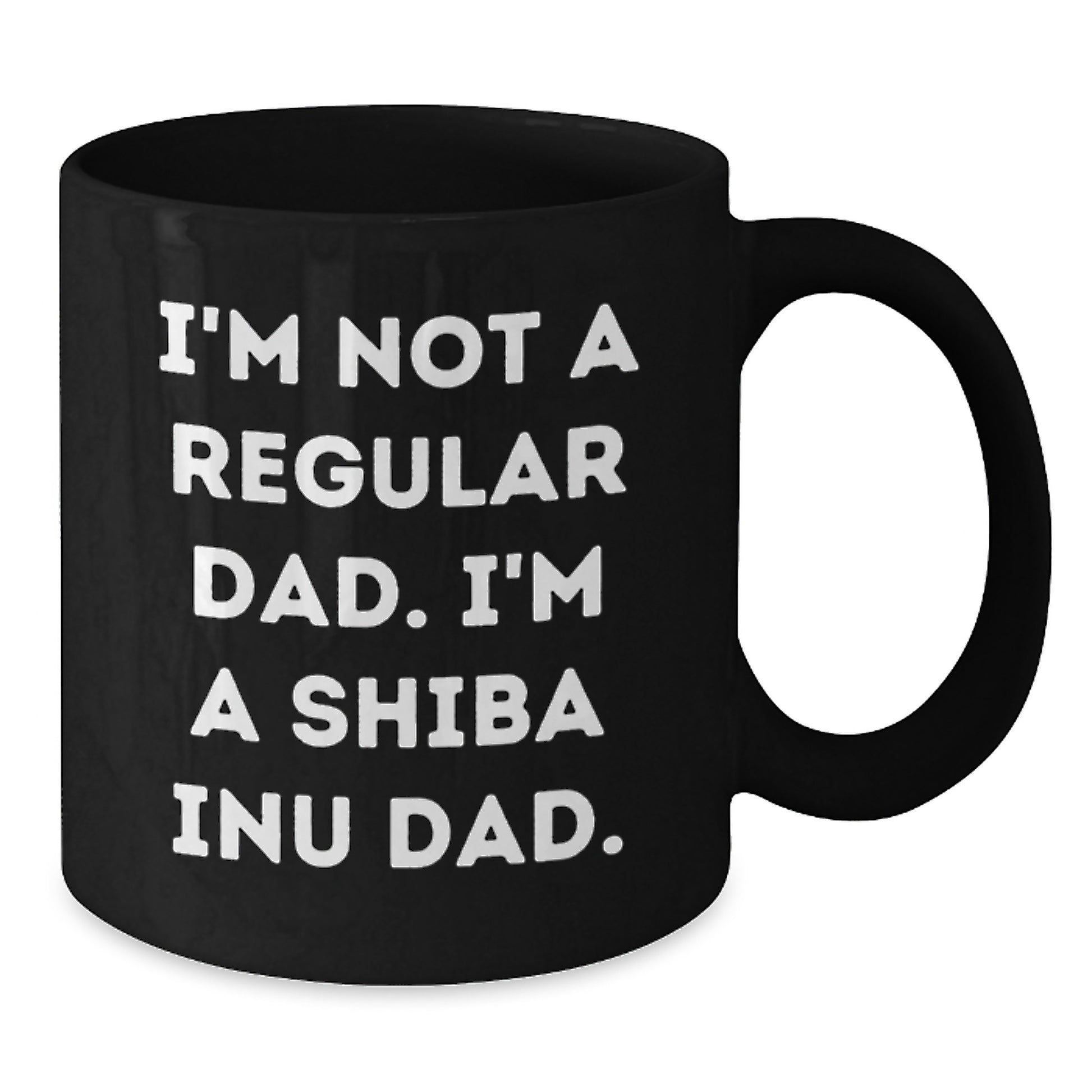 Shiba Inu Dog Lovers Funny Gifts from Dad for Men Shiba Inu Dad Unique Black Coffee Mug - Additional
