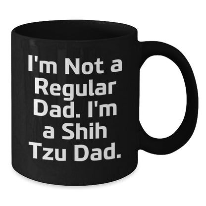 Funny Shih Tzu Dog Black Coffee Mugs Gifts from Men for Shih Tzu Dad - Unique Christmas Unique Gifts - Additional