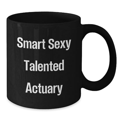 Funny Actuary Gifts, Black Coffee Mugs for Actuary Men, Christmas Unique Gifts from Friends to Actuary - Additional