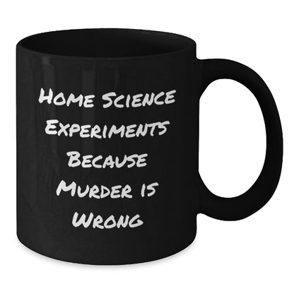 Funny Home Science Experiments Gifts from Friends Christmas Unique Mugs for Home Science Experiments Enthusiasts, Black Coffee Mug with a Twist - Additional