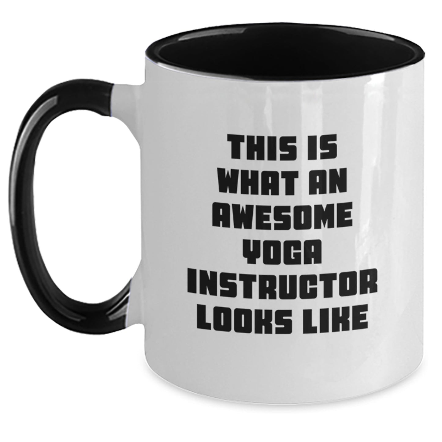 Funny Yoga Instructor Gifts from Friends, Unique Two Tone Coffee Mugs for Yoga Instructor Men, Christmas Unique Gifts - Main
