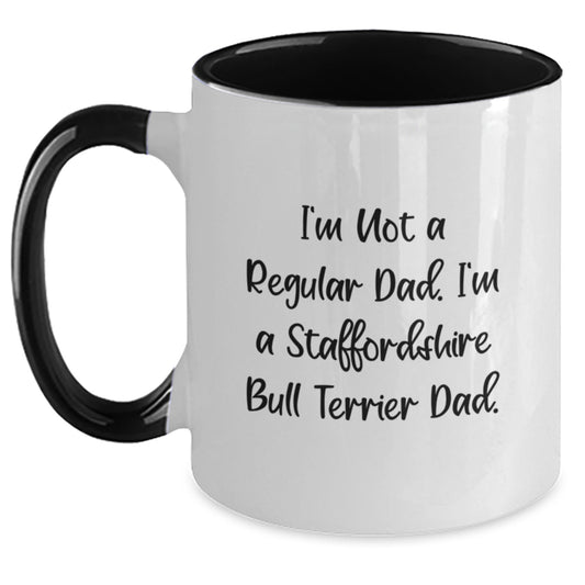 Funny Staffordshire Bull Terrier Dog Gifts for Dad from Son - Christmas Unique Mugs for Dog Lovers - Main