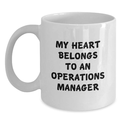 Funny Quote White Coffee Mugs for Operations Manager Gifts from Friends, Women, or Family Members for Christmas Unique Gifts - Main