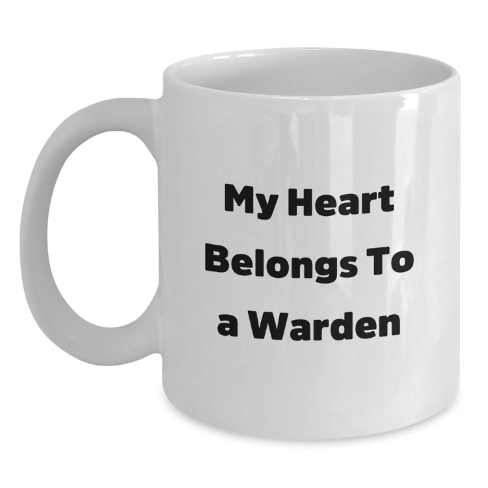 Funny Warden Gifts from Friends for Christmas Unique Warden Lover White Coffee Mug - Main