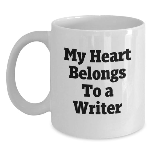 Funny Writer Quote Gifts from Friends for Writers White Coffee Mug - Inspirational Christmas Unique - Main
