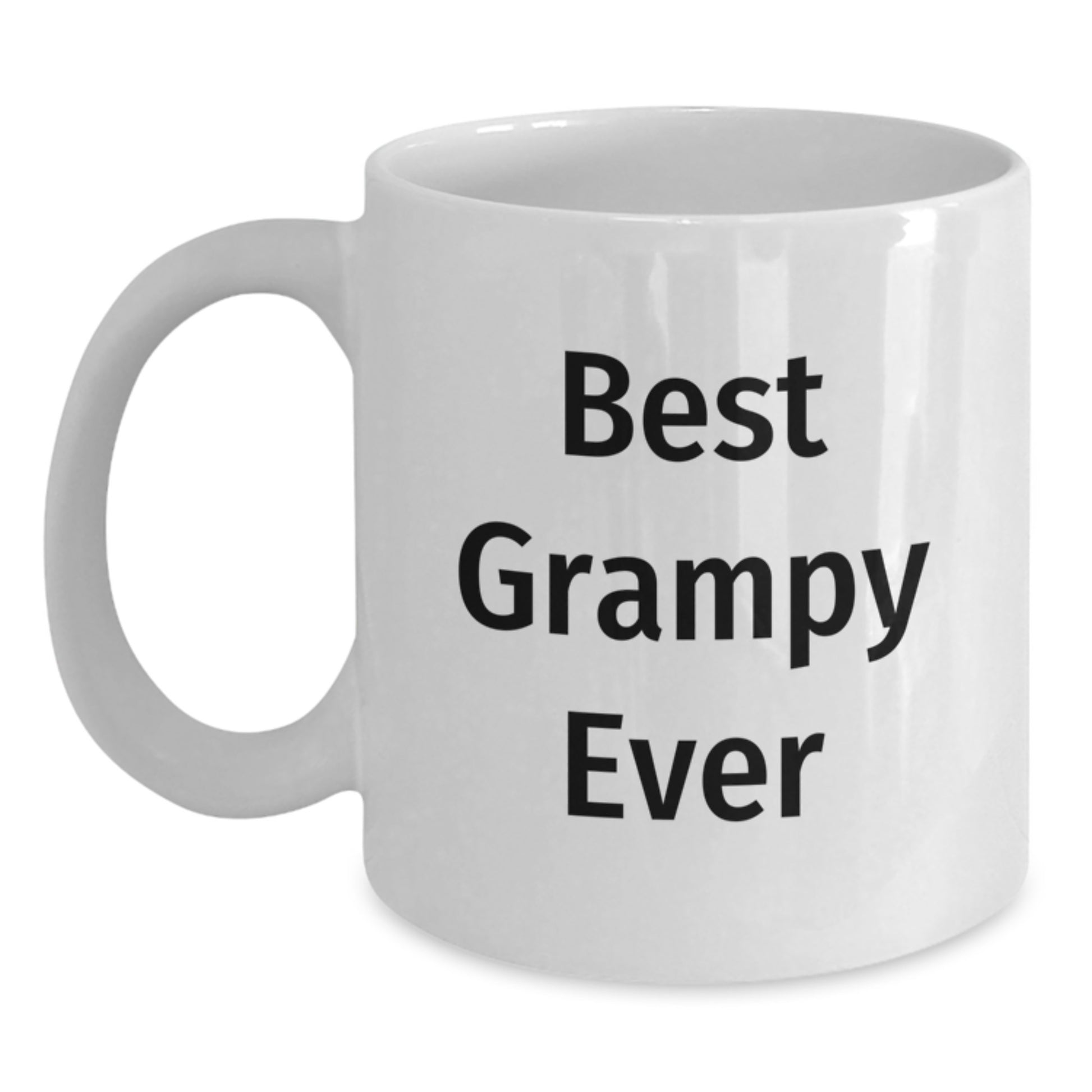 Funny Grampy Gifts for Men - Best Grampy Ever White Coffee Mug, 11oz or 15oz Capacity, Ceramic, Microwave and Dishwasher Safe Gifts from Family - Main