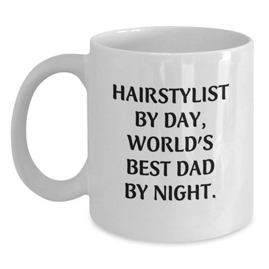 Hairstylist Gifts from Friends, Family, or Coworkers - Funny White Coffee Mug for Graduation - Main