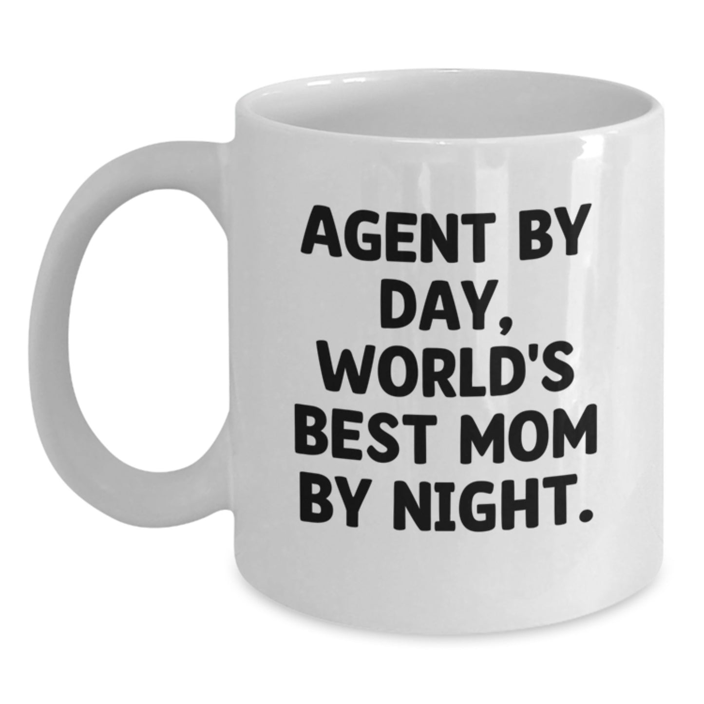 Funny Agent Gifts from Mom, White Coffee Mug for Agents, Christmas Unique Agent Mugs - Main