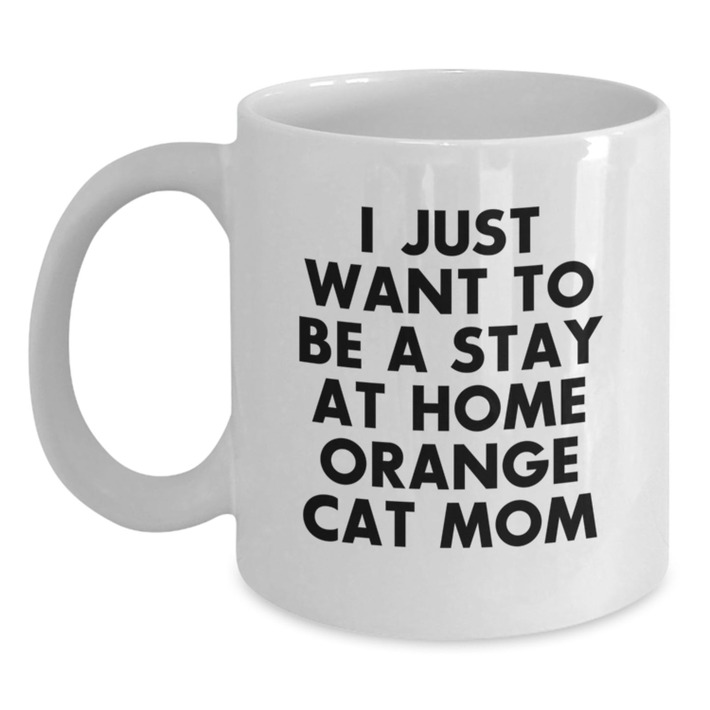 Orange Cat Lover Gifts from Family for Orange Cat Mom Funny White Coffee Mug, Unique Christmas Unique Gifts for Orange Cat Enthusiast, Orange Cat Mom Mug, Orange Cat Lover Gift - Main