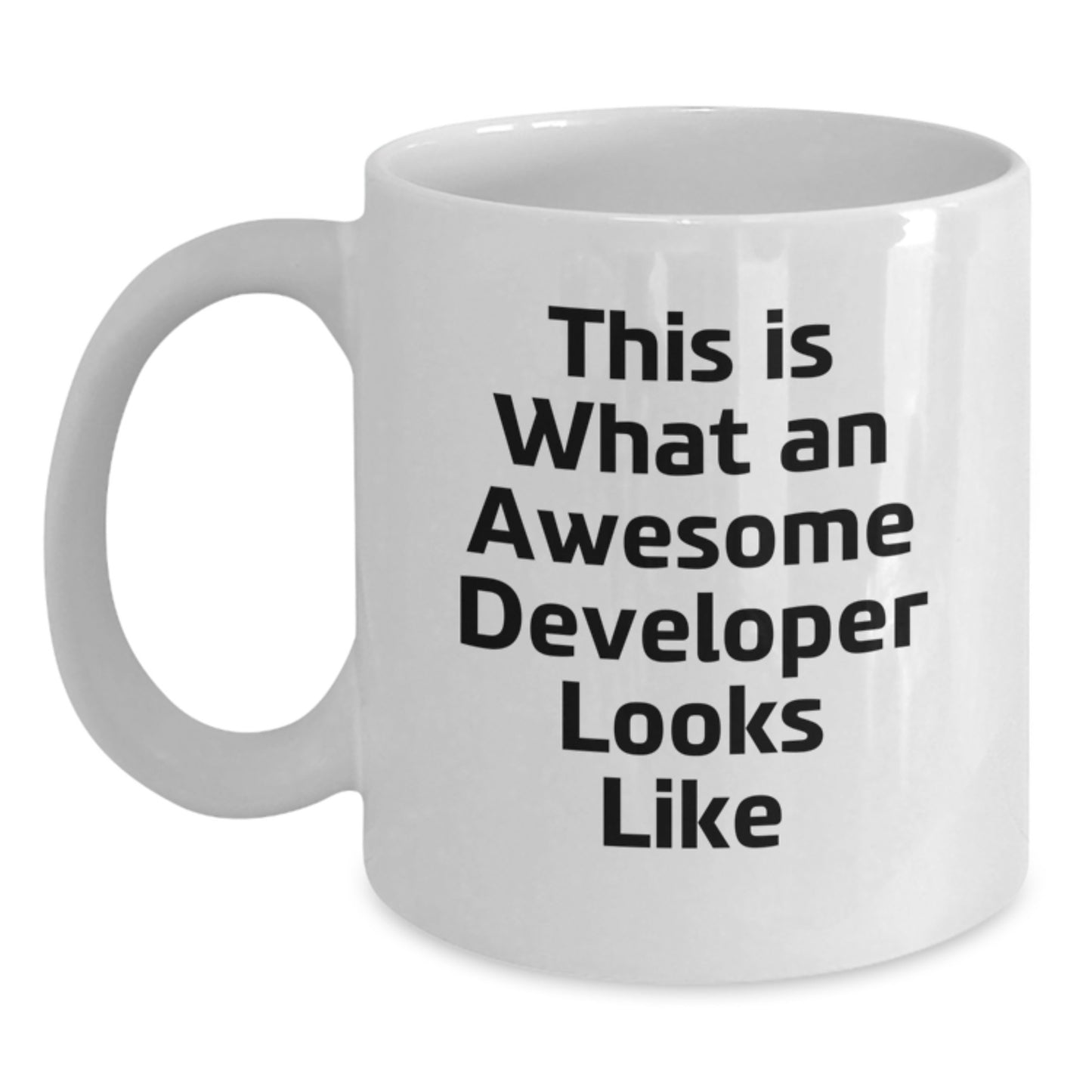 Funny Developer White Coffee Mugs Gifts from Men to Friends - Valentine's Unique Gifts for Developer - Main