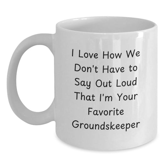 Funny groundskeeper Gifts from Friends, Unique White Coffee Mugs for groundskeeper, Christmas Unique - Main
