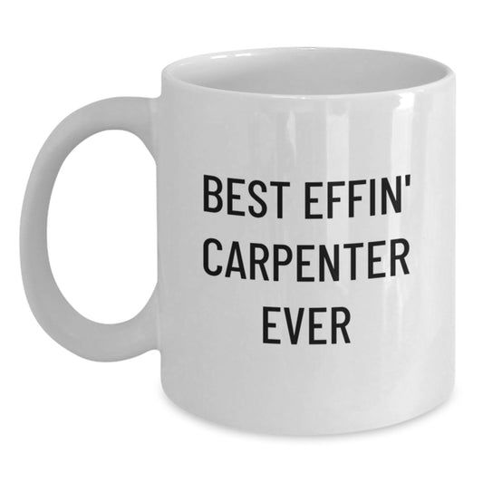 Funny Carpenter Gifts from Friends for Christmas Unique Mug - Main