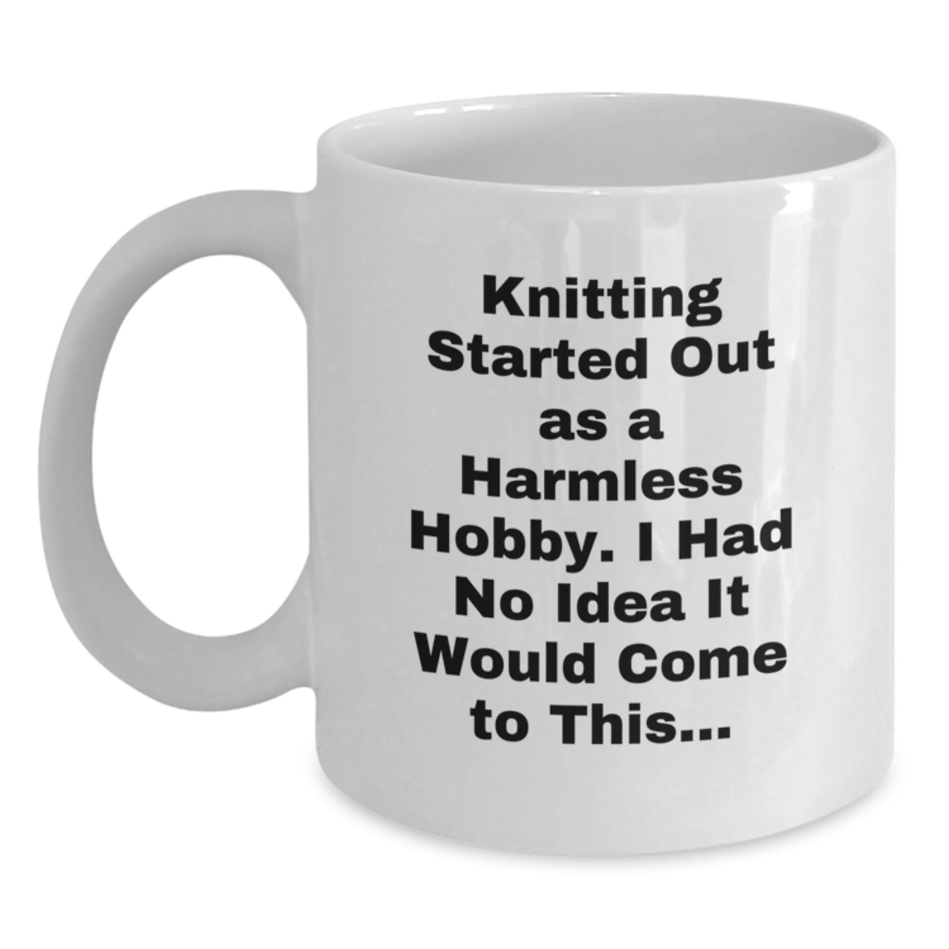 Funny Knitting Gifts for Men Women Friends Family - Knitting Lover White Coffee Mug - Valentine's Unique Ideas from Partner - Main