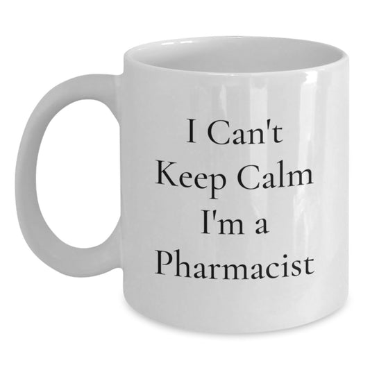 Funny White Coffee Mugs Gifts for Pharmacist Friends - Christmas Unique Mugs from Men, Gifts for Pharmacists - Main
