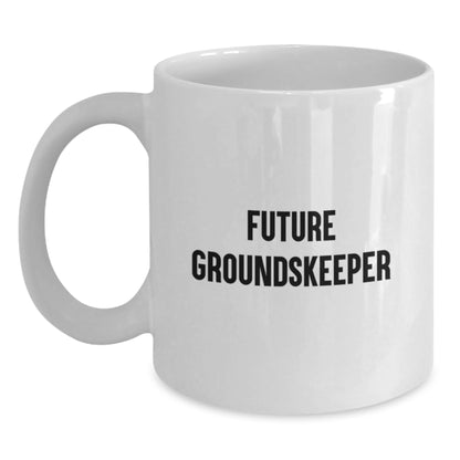 Funny groundskeeper Gifts from Men to groundskeeper, Christmas Unique Mugs for groundskeeper Enthusiasts, White Coffee Mug for groundskeeper - Main