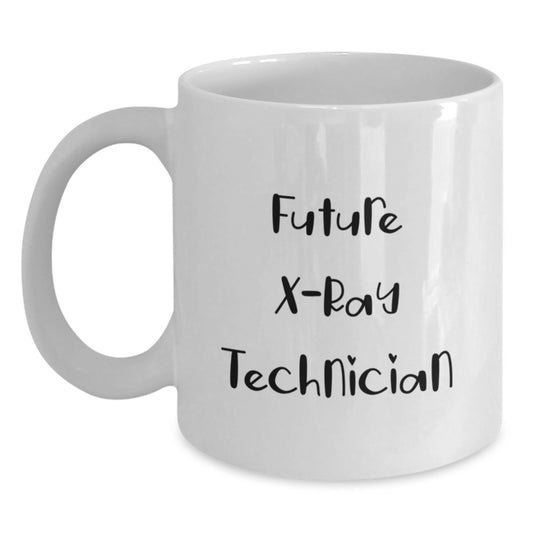 Funny X-Ray Technician Gifts from Friends, Christmas Unique White Coffee Mugs with Quote 'Future X-ray Technician' for X-Ray Technician, Inspirational - Main