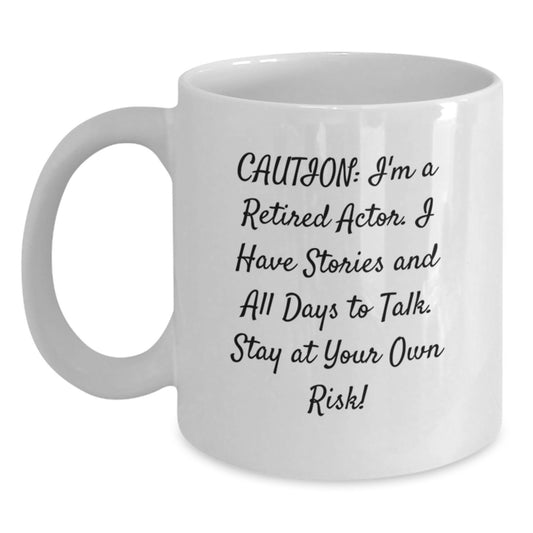 Funny Actor Gift Mug for Actor Friends - Gifts from Friends to Actor - White Coffee Mug for Actor Enthusiasts - Christmas Unique Gifts - Main