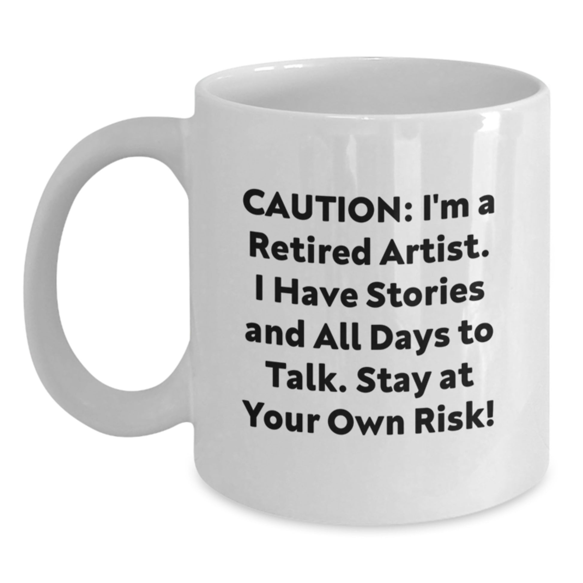 Artist White Coffee Mug Funny Quote Gifts from Friends to Artist, Christmas Unique Gifts, White Ceramic Mug, Perfect for Artist Enthusiasts, Funny Artist Mug - Main