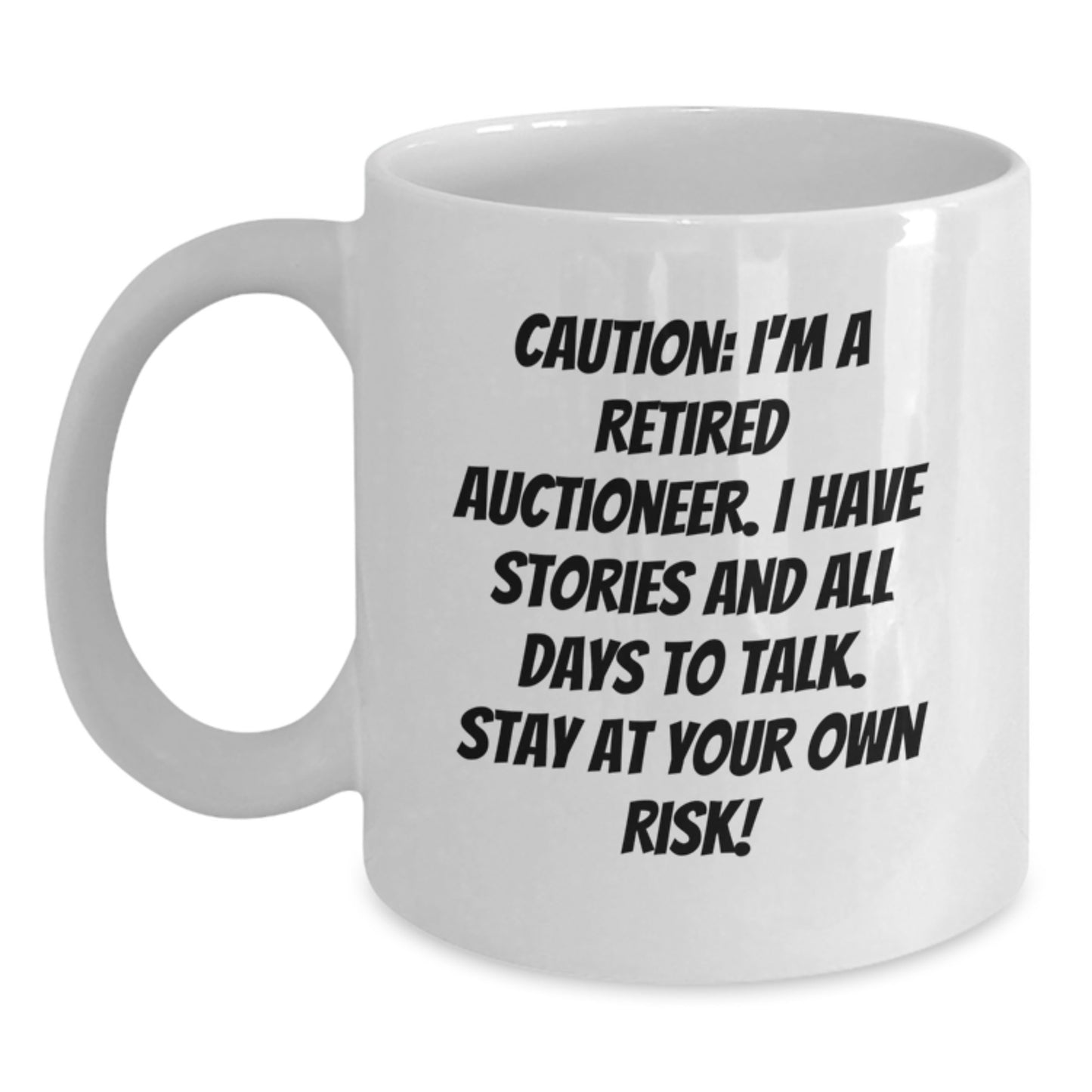 Funny Auctioneer White Coffee Mug Gifts from Family for Auctioneer Friends - Main