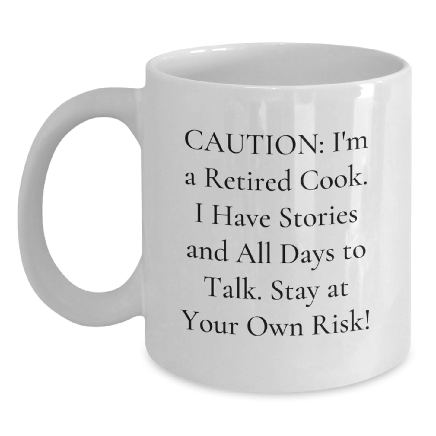 Funny Cook Gifts for Men - I'm A Retired Cook, Gift from Friends, White Coffee Mug for Christmas Unique - Main