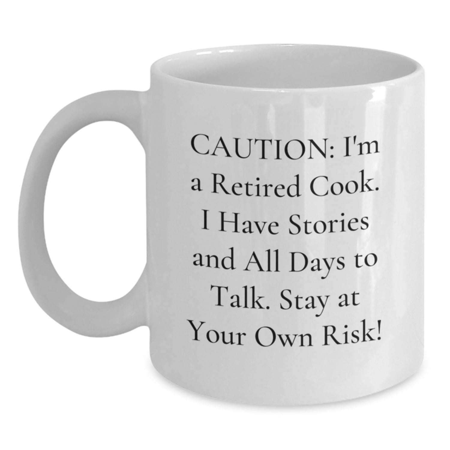 Funny Cook Gifts for Men - I'm A Retired Cook, Gift from Friends, White Coffee Mug for Christmas Unique - Main