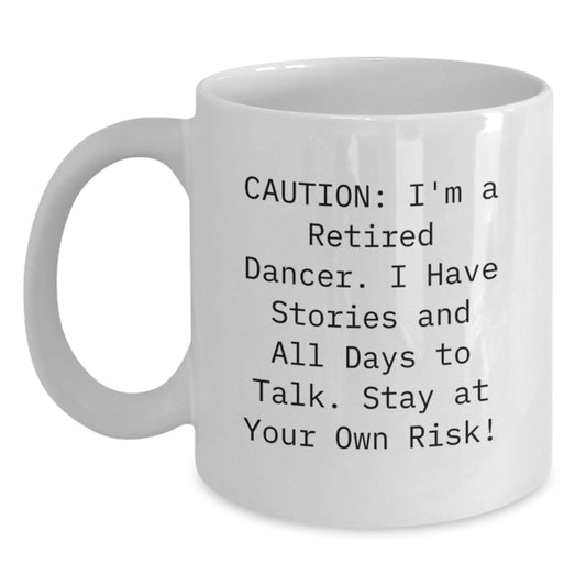 Funny Dancer Gifts for Christmas Unique White Coffee Mugs from Friends to Dancers - Main