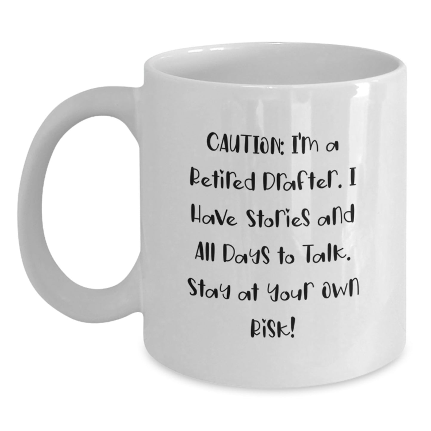 Funny Drafter Gifts for Men, White Coffee Mug, Perfect for Christmas Unique Presents from Friends, Coworkers, Family - Main