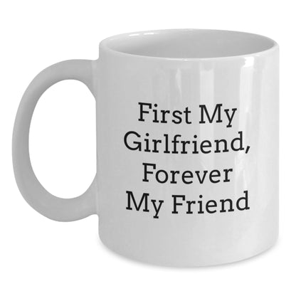 Funny Sweetheart Gifts from Men - White Coffee Mug with First My Sweetheart Quote for Christmas Unique Gifts for Her - Main