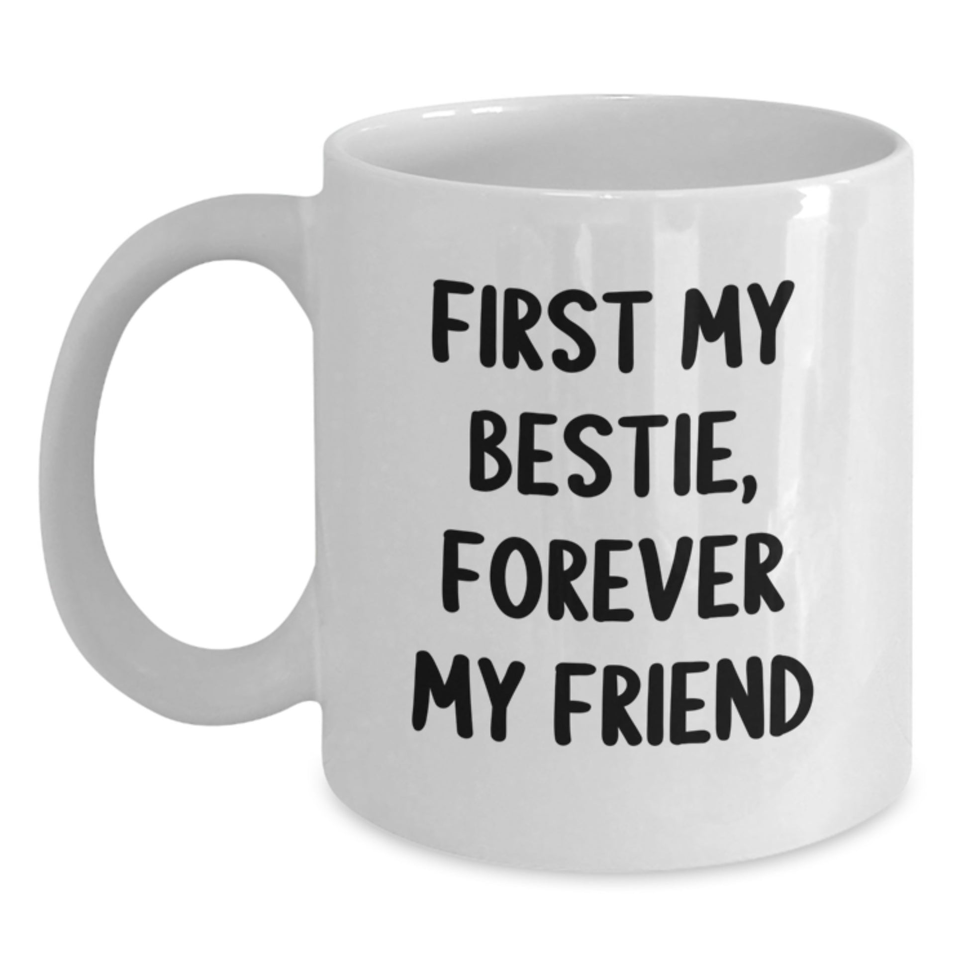 Funny Bestie Gifts, White Coffee Mug, Bestie Quotes, Christmas Unique Gifts from Friends to Bestie - Main