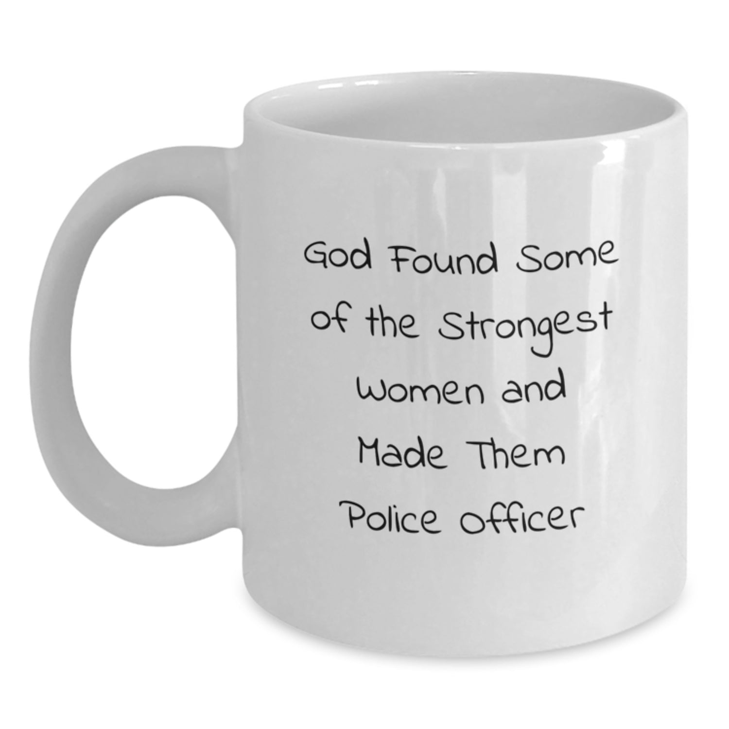 Funny Police Officer Gifts for Men Women Coworkers Family - White Coffee Mug - Gifts from Women Friends to Police Officer on Christmas Unique - Main
