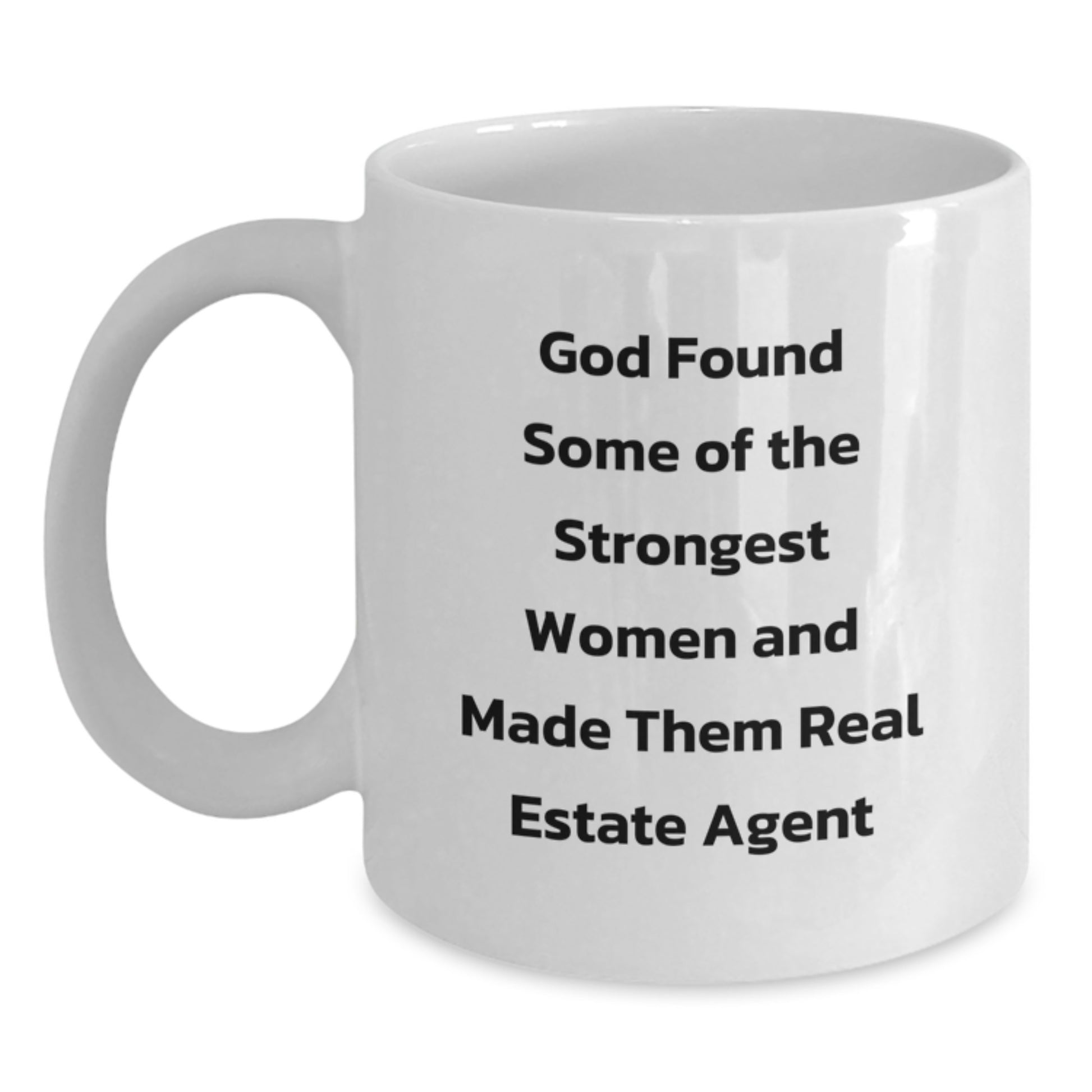 Funny Real Estate Agent White Coffee Mug Gifts from Men to Friends and Family, Perfect for Christmas Unique - Main