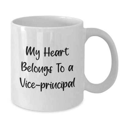 Funny Vice-principal Gifts, White Coffee Mug Christmas Unique Gifts from Men to Vice-principal or Women Friends and Coworkers - Additional