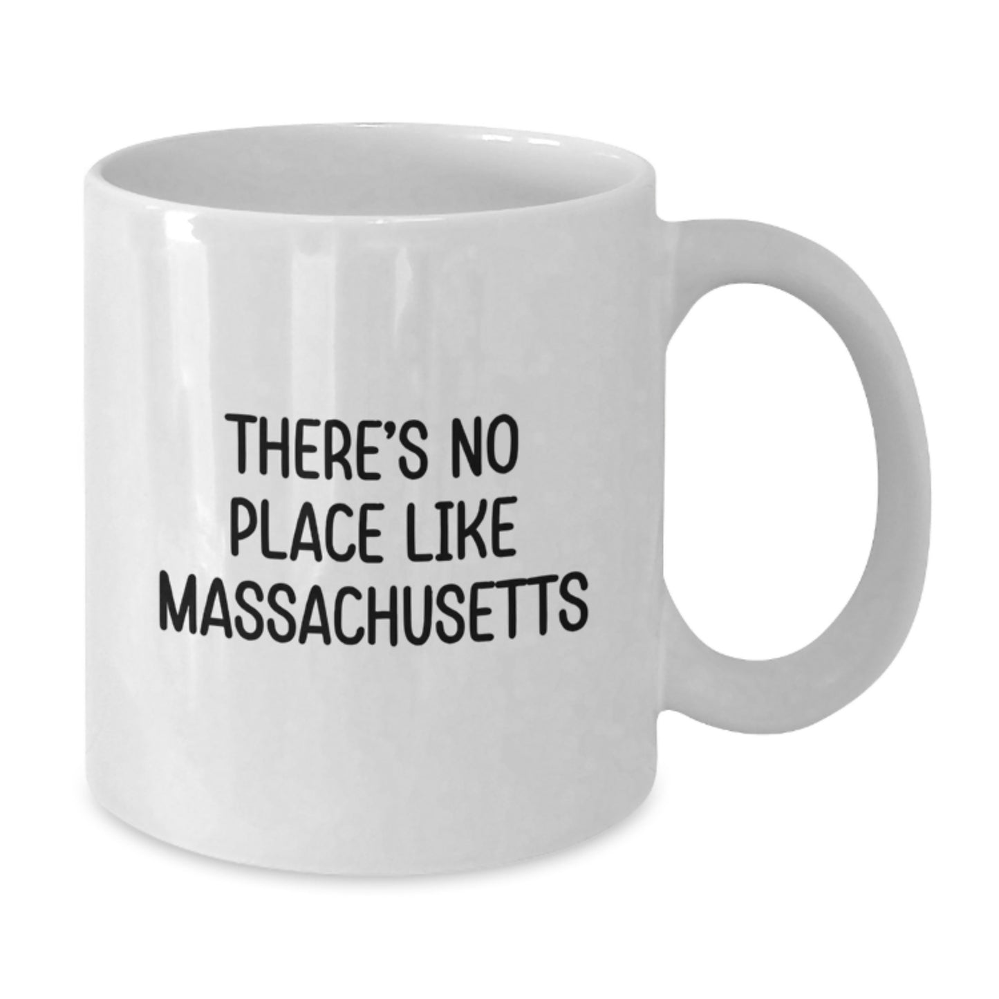 Funny Massachusetts Gifts from Friends to Family Members on Valentine's White Coffee Mug - Additional