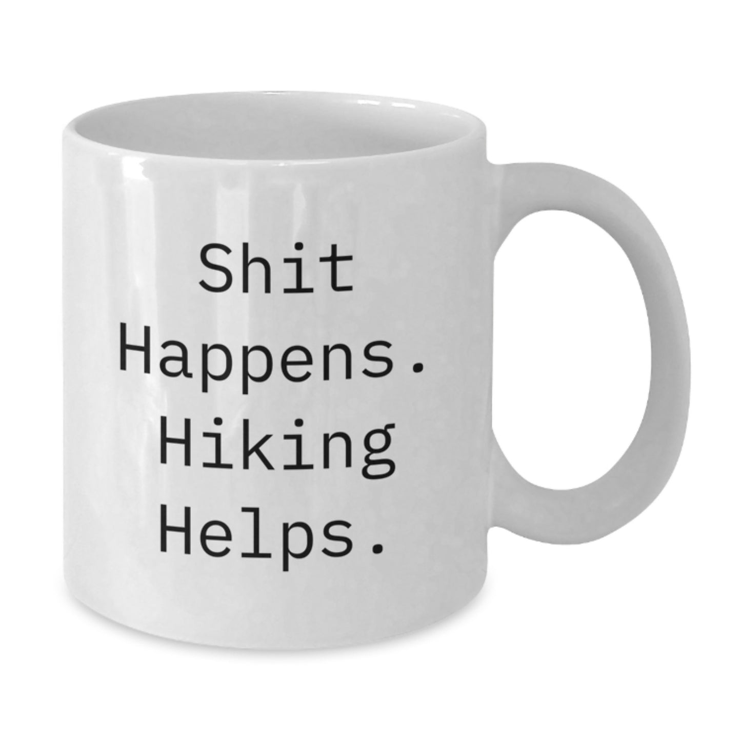 Funny Hiking Gifts for Men Women Friends Hiking Lover Ceramic White Coffee Mug Christmas Unique Presents - Additional