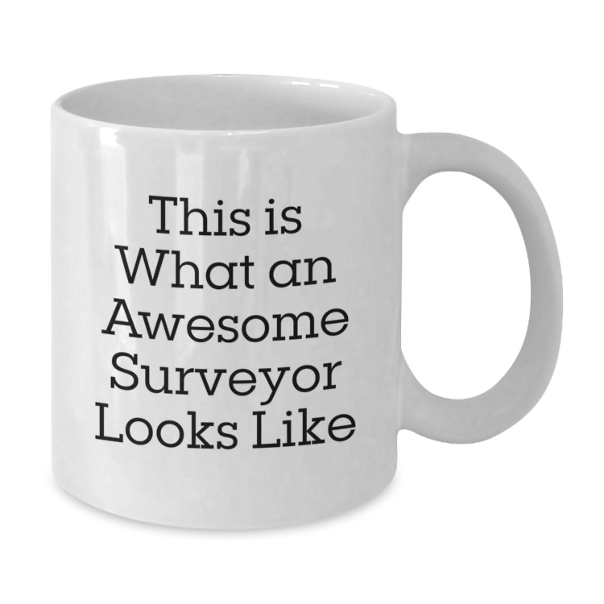 Funny Surveyor Gifts for Surveyor, White Coffee Mug This Is What An Awesome Surveyor Looks Like, Christmas Unique Gifts from Friends - Additional