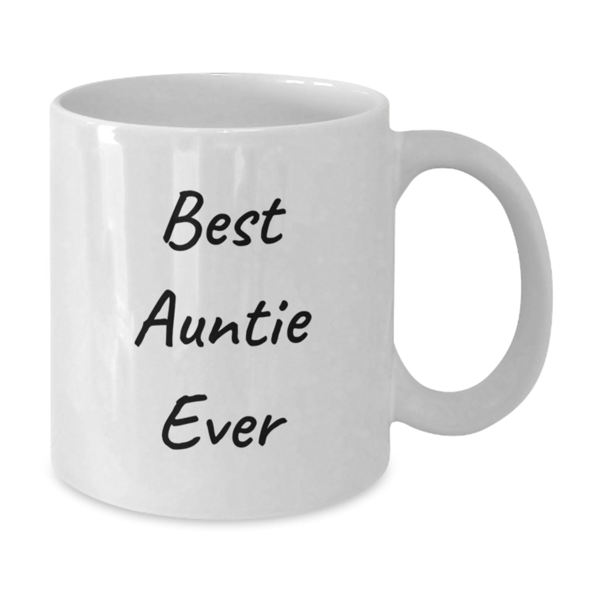 Funny Auntie Gifts for Auntie - Best Auntie Ever White Coffee Mug for Women Valentine's Unique Gifts from Men - Additional