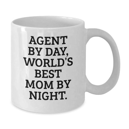 Agent By Day Funny White Coffee Mugs Gifts from Family, For Agent Friends and Coworkers Christmas Unique Gifts - Additional