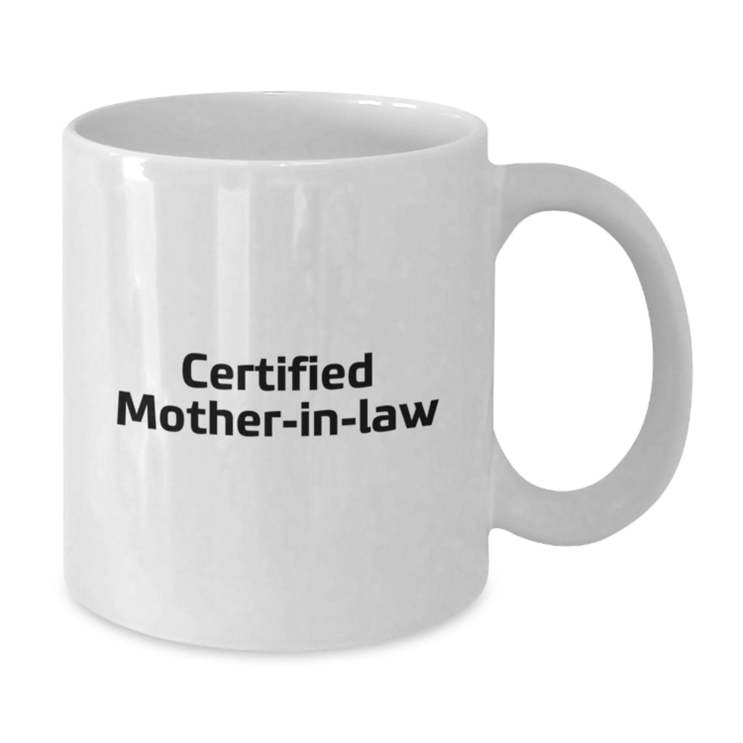 Funny Mom-in-law Gifts for Christmas Unique Presents from Family, White Coffee Mug with 'Certified Mom-in-law' Quote - Additional
