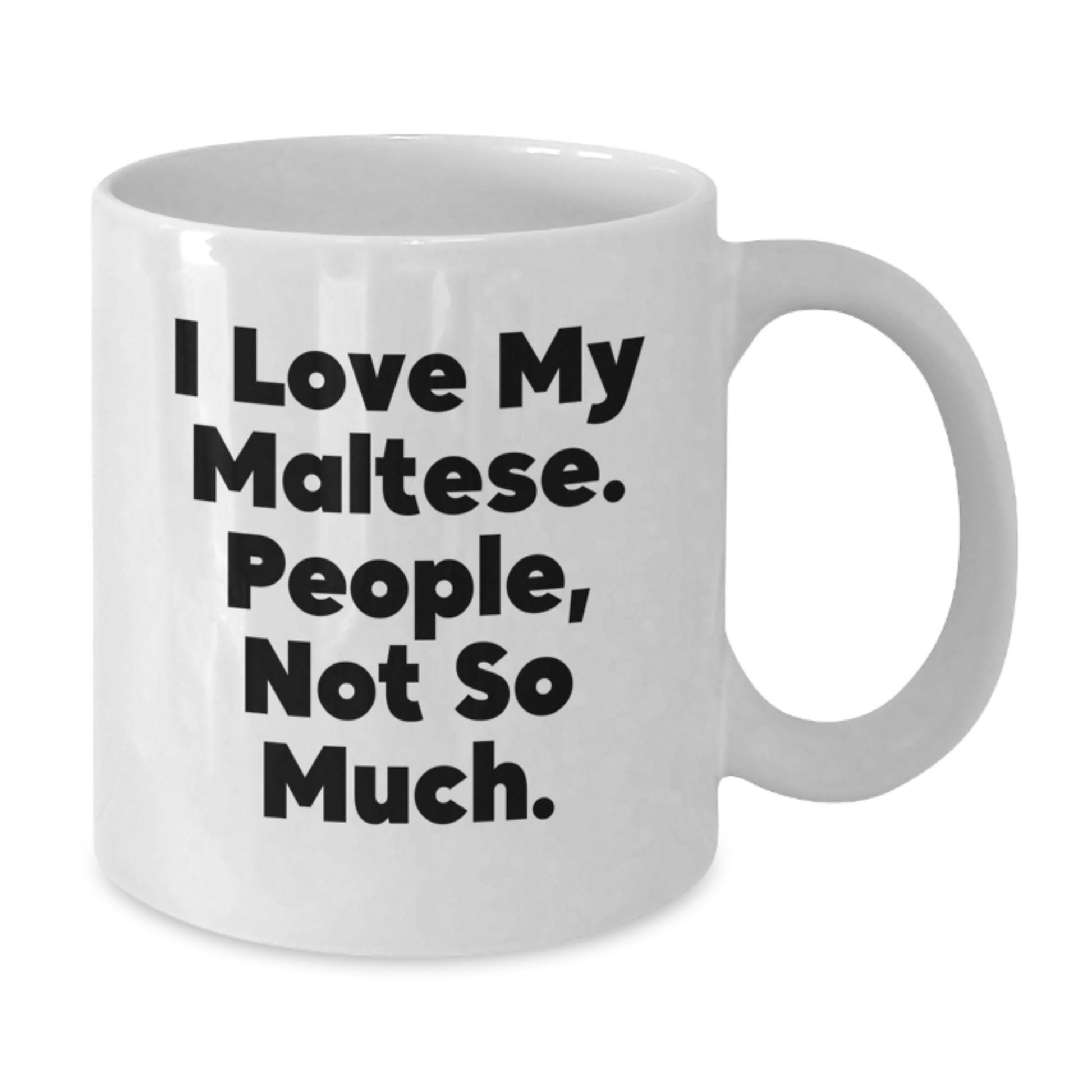 Maltese Dog Lover Gifts, White Coffee Mug, Funny Quote for Christmas Unique Presents from Friends to Family - Additional