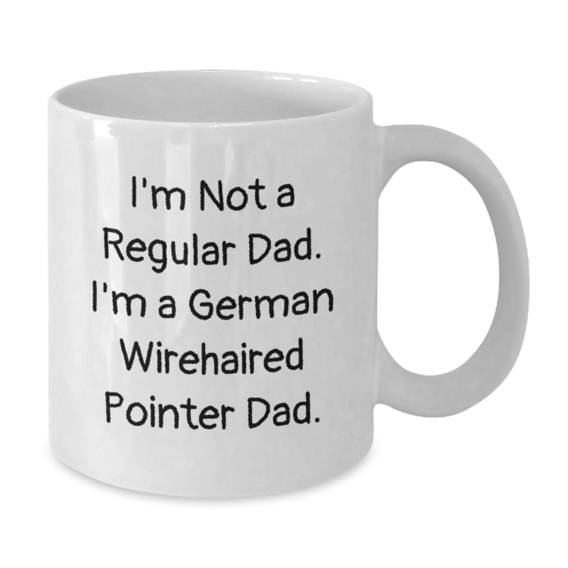 Funny German Wirehaired Pointer Dad White Coffee Mug Gifts from Men, Gifts for German Wirehaired Pointer Dog Lovers, Birthday Unique Treats - Additional