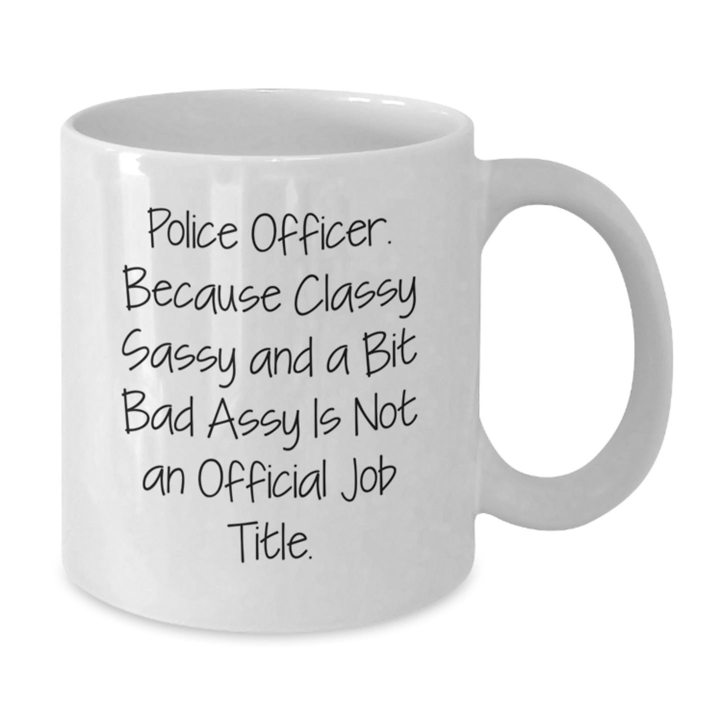 Funny Police Officer Gifts from Friends, White Coffee Mug for Police Officer Men, Graduation Unique Gifts for Police Officer - Additional