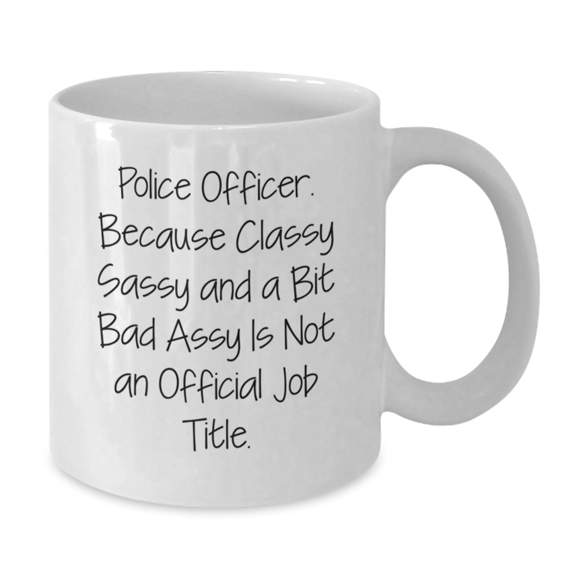 Funny Police Officer Gifts from Friends, White Coffee Mug for Police Officer Men, Graduation Unique Gifts for Police Officer - Additional