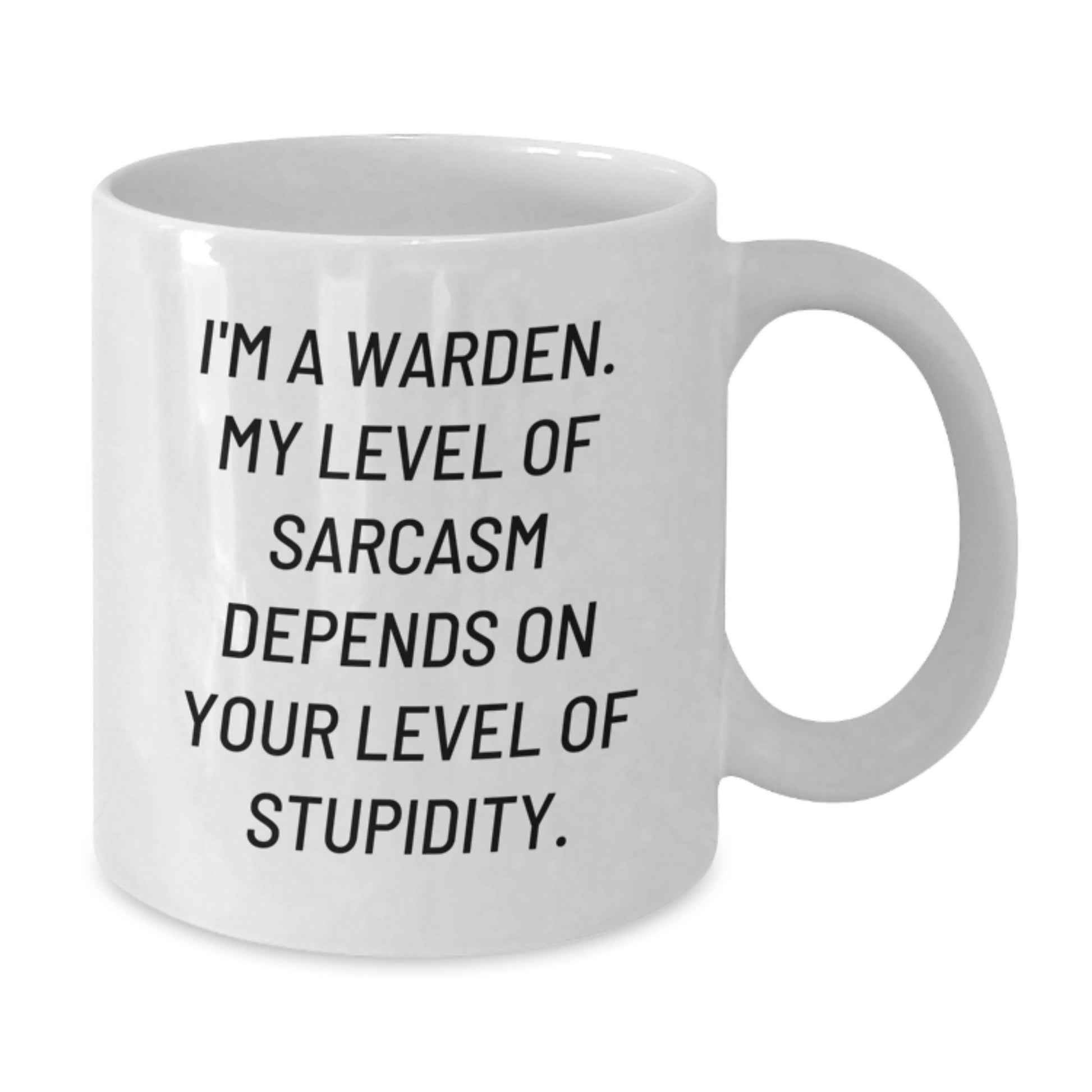 Merry Christmas Unique Warden Gifts for Men from Friends - Funny White Coffee Mug 15oz - Additional