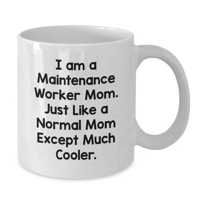 Maintenance Worker Gifts from Mom - Funny White Coffee Mug for Maintenance Worker Dad on Valentine's Unique Gifts - Additional