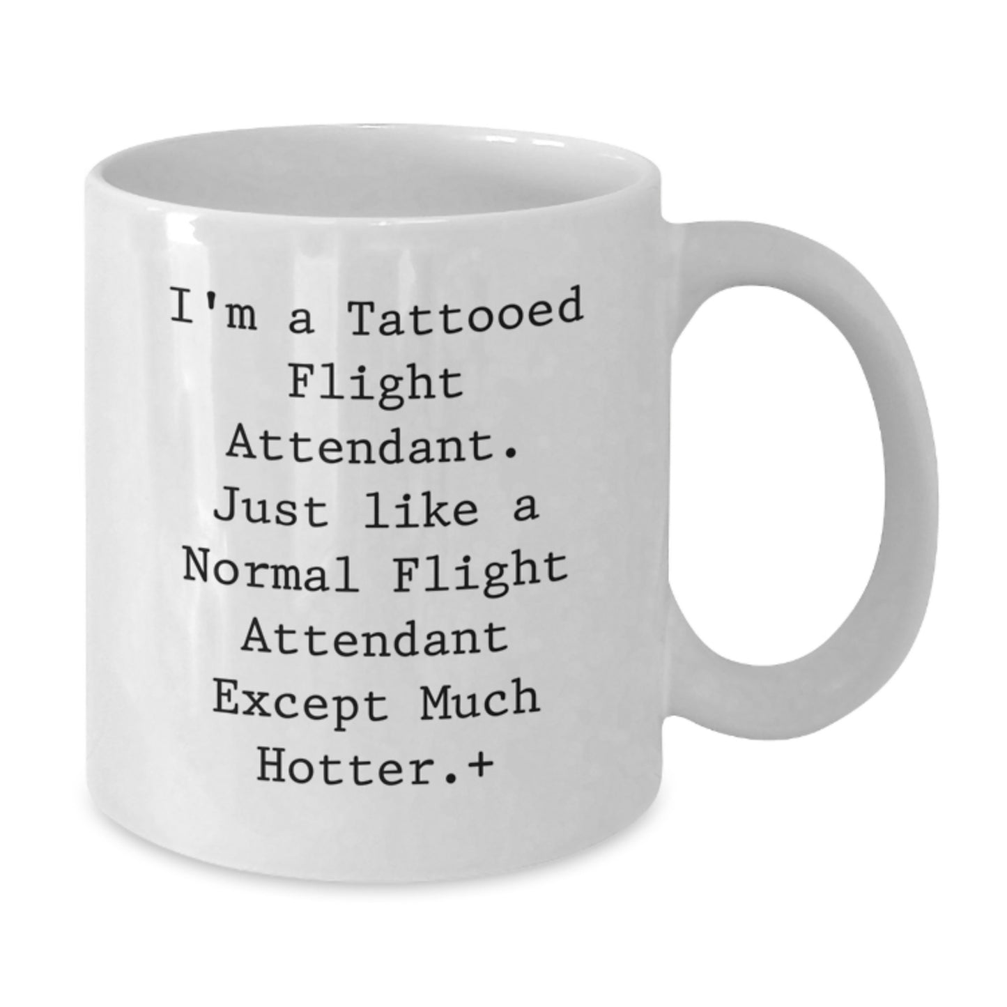 Flight Attendant Gifts from Men, Women, Friends, Coworkers for Flight Attendant, Women, Men - Funny White Coffee Mug, Unique Christmas Unique Gifts - Additional